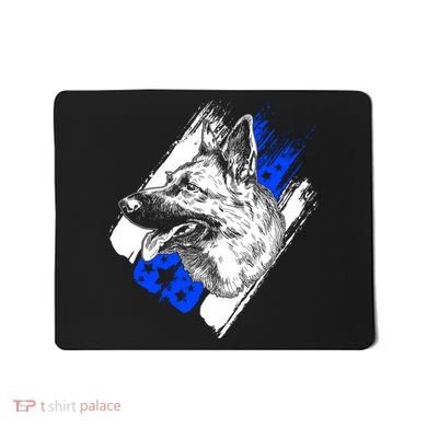 K-9 Police Dog Blue Line Mousepad