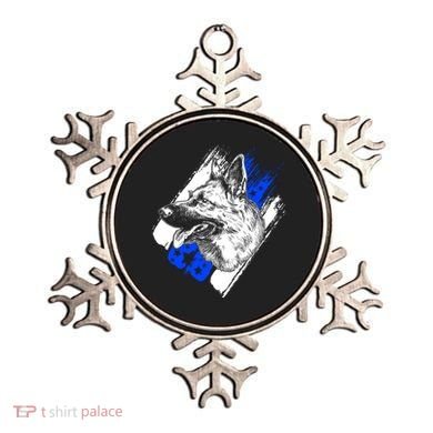 K-9 Police Dog Blue Line Ornament
