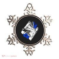 K-9 Police Dog Blue Line Ornament thumb 0