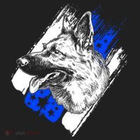 K-9 Police Dog Blue Line Hat thumb 2