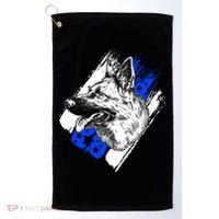 K-9 Police Dog Blue Line Golf Towel thumb 0