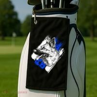 K-9 Police Dog Blue Line Golf Towel thumb 2