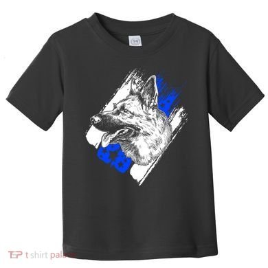 K-9 Police Dog Blue Line Toddler T-Shirt