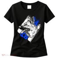 K-9 Police Dog Blue Line Women's T-Shirt thumb 0