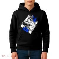 K-9 Police Dog Blue Line Kids Hoodie thumb 4