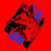 K-9 Police Dog Blue Line Santa Hat thumb 1