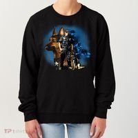 K-9 With Police Officer Silhouette  Women's Sweatshirt thumb 0