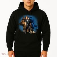 K-9 With Police Officer Silhouette  Hoodie thumb 2