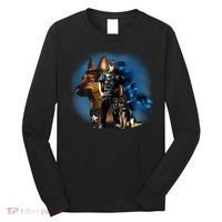 K-9 With Police Officer Silhouette  Long Sleeve Shirt thumb 0