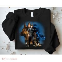 K-9 With Police Officer Silhouette  Sweatshirt thumb 2