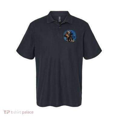 K-9 With Police Officer Silhouette  Polo