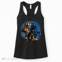 K-9 With Police Officer Silhouette  Women's Tank Top thumb 0