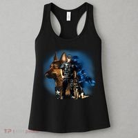 K-9 With Police Officer Silhouette  Women's Tank Top thumb 3