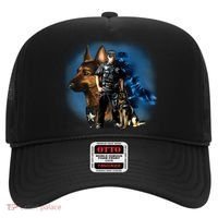 K-9 With Police Officer Silhouette  Hat thumb 0