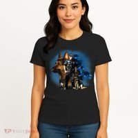 K-9 With Police Officer Silhouette  Women's T-Shirt thumb 4