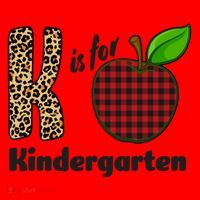K Is For Kindergarten Teacher Leopard Buffalo Plaid Coffee Mug thumb 5