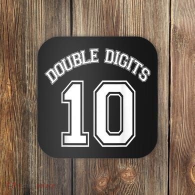 K.i.d.s 10th Birthday Double Digits Day Coaster