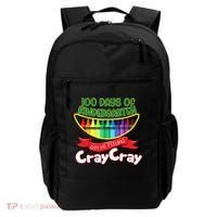 Kinder 100 Days Of Kindergarten Got Me Feeling Cray Cray Backpack thumb 0