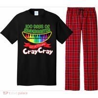 Kinder 100 Days Of Kindergarten Got Me Feeling Cray Cray Pajama Set thumb 0