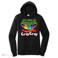 Kinder 100 Days Of Kindergarten Got Me Feeling Cray Cray Women's Hoodie thumb 0