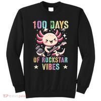 Kawaii 100 DAYS School ROCKSTAR VIBES Axolotl Music Guitar Sweatshirt thumb 0