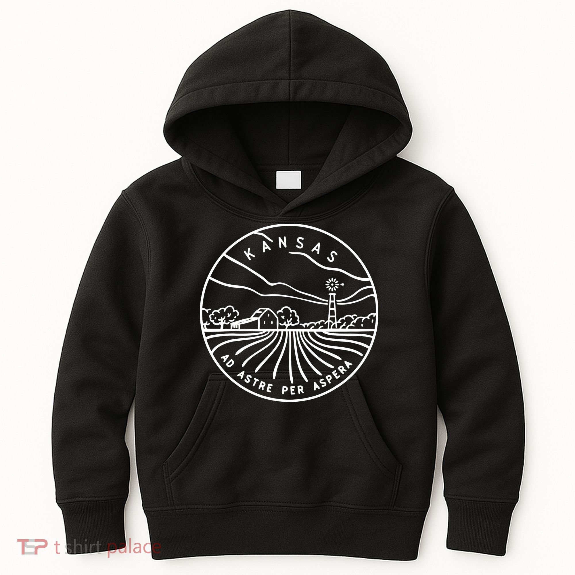Kansas 1861 State Of Kansas Kids Hoodie