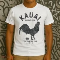 Kauai 1959 The Garden Isle Chicken Hawaii Vintage Hawaiian T-Shirt thumb 3