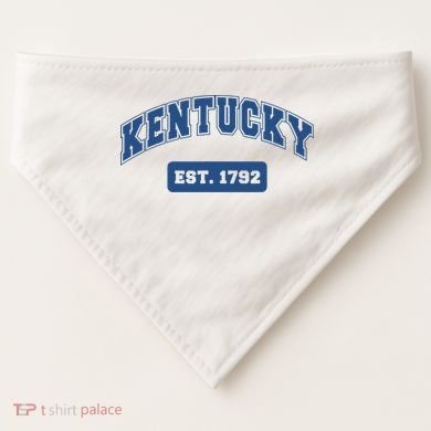 Kentucky 1792 Varsity Retro Style USA-Made Doggie Bandana