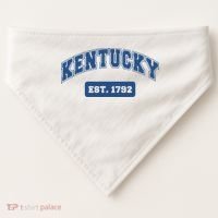 Kentucky 1792 Varsity Retro Style USA-Made Doggie Bandana thumb 0