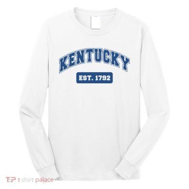 Kentucky 1792 Varsity Retro Style Long Sleeve Shirt