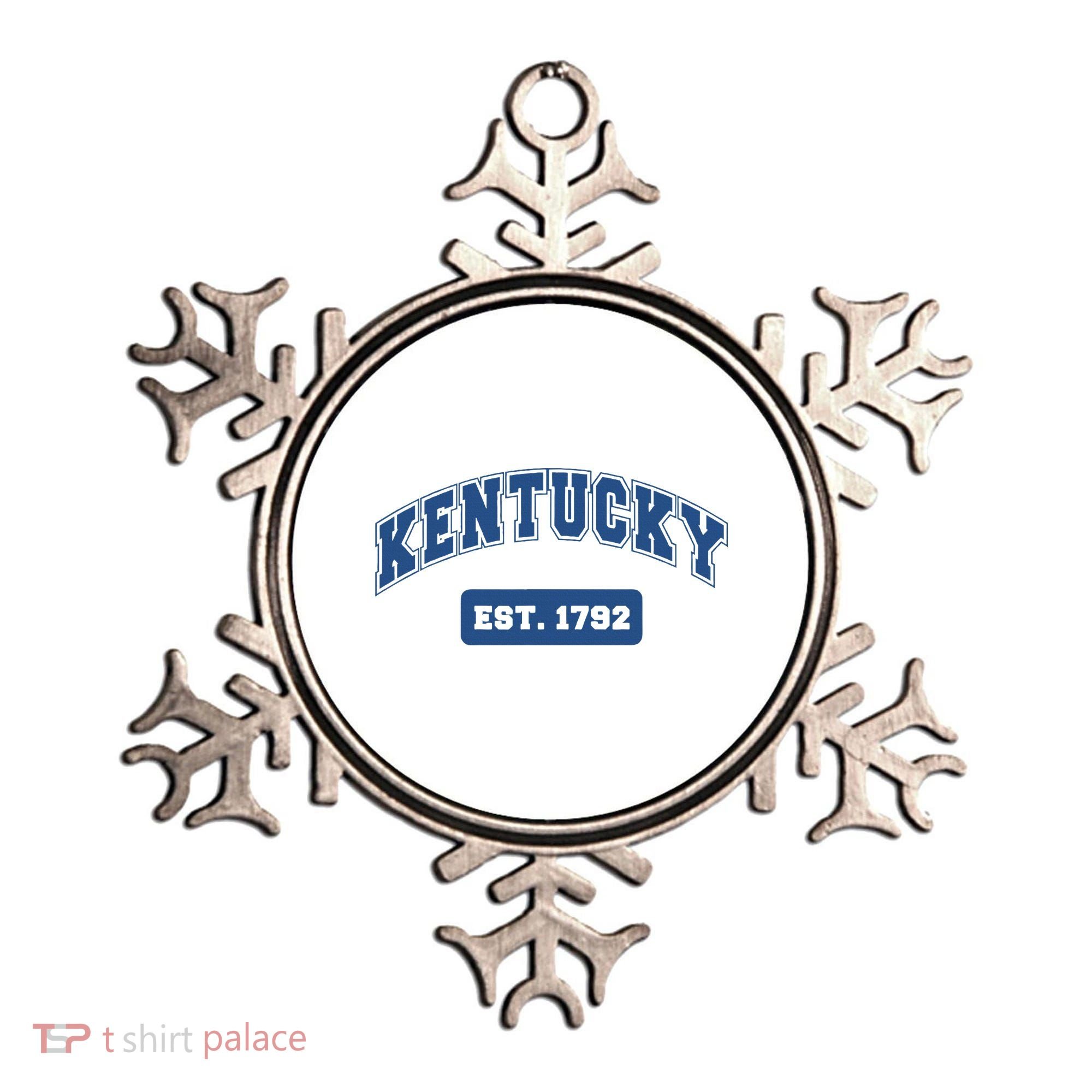 Kentucky 1792 Varsity Retro Style Ornament