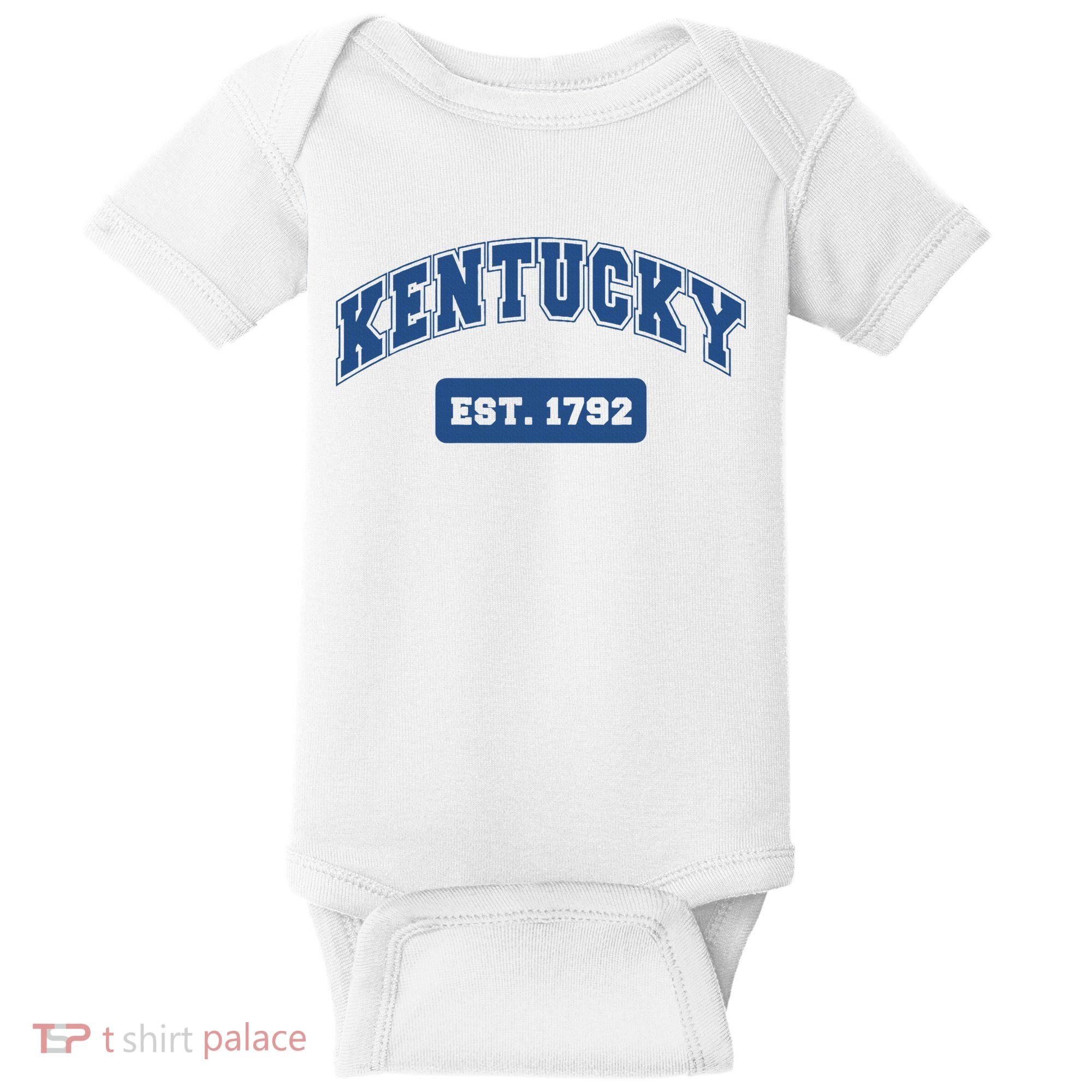 Kentucky 1792 Varsity Retro Style Baby Bodysuit