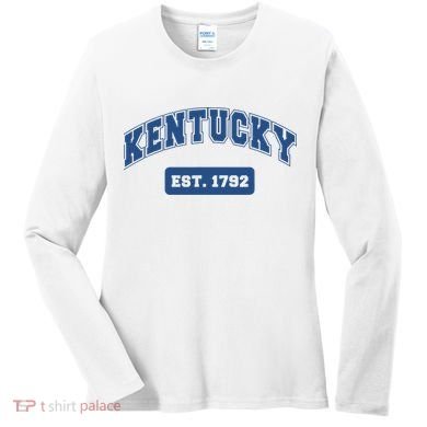 Kentucky 1792 Varsity Retro Style Women's Long Sleeve Shirt