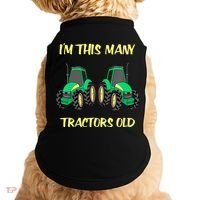 Kids 2 Birthday Tractor Im This Many Tractors Old Doggie Tank thumb 0