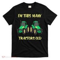Kids 2 Birthday Tractor Im This Many Tractors Old T-Shirt thumb 0