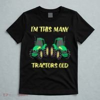 Kids 2 Birthday Tractor Im This Many Tractors Old T-Shirt thumb 5