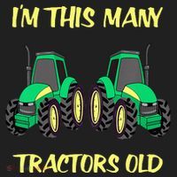 Kids 2 Birthday Tractor Im This Many Tractors Old Beanie thumb 2