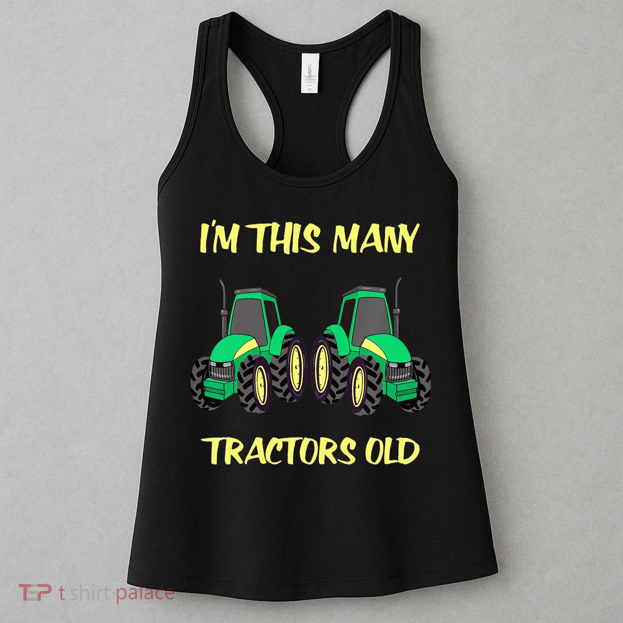 Kids 2 Birthday Tractor Im This Many Tractors Old Women's Tank Top