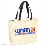 Kennedy 24 Declare Your Independence Rfk 2024 Election Tote Bag thumb 2