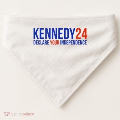 Kennedy 24 Declare Your Independence Rfk 2024 Election USA-Made Doggie Bandana