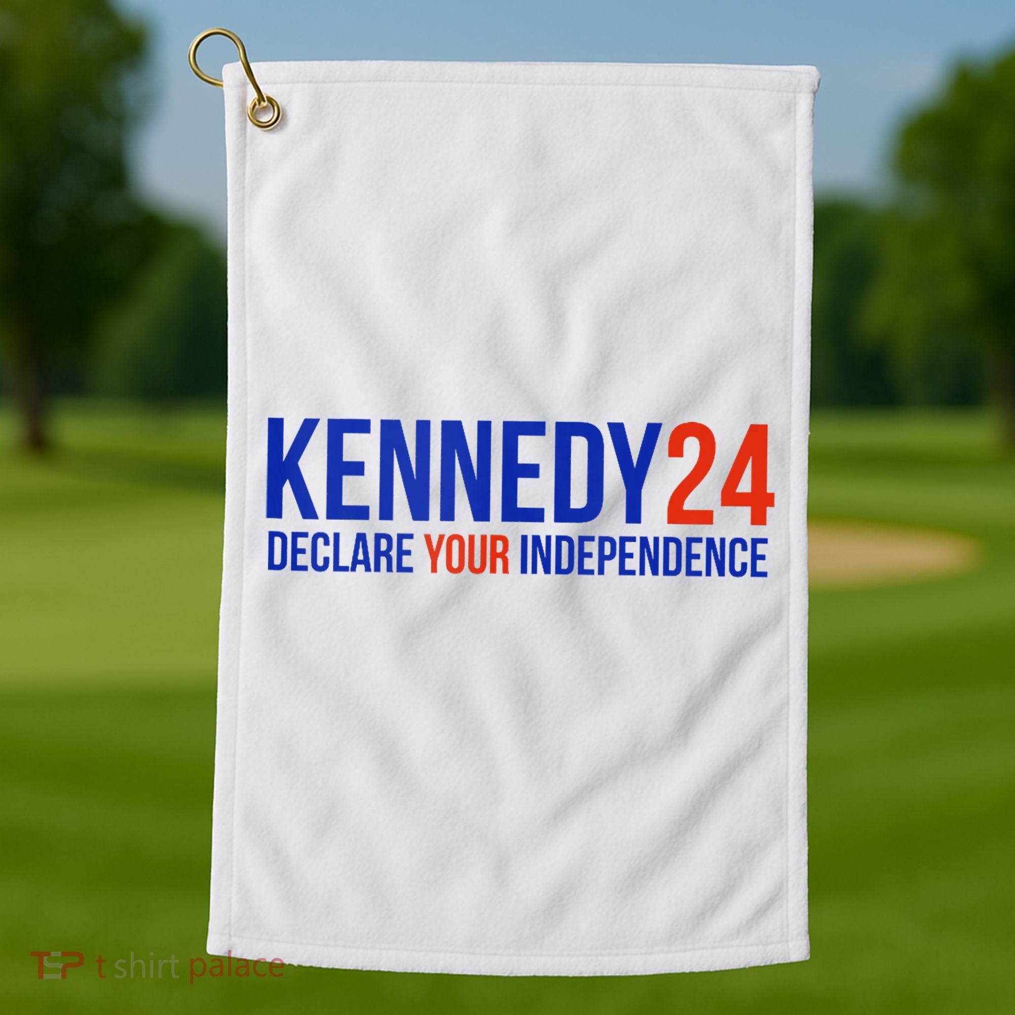 Kennedy 24 Declare Your Independence Rfk 2024 Election Golf Towel