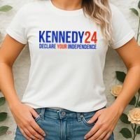 Kennedy 24 Declare Your Independence Rfk 2024 Election Women's T-Shirt thumb 2