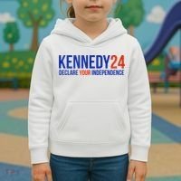 Kennedy 24 Declare Your Independence Rfk 2024 Election Kids Hoodie thumb 3