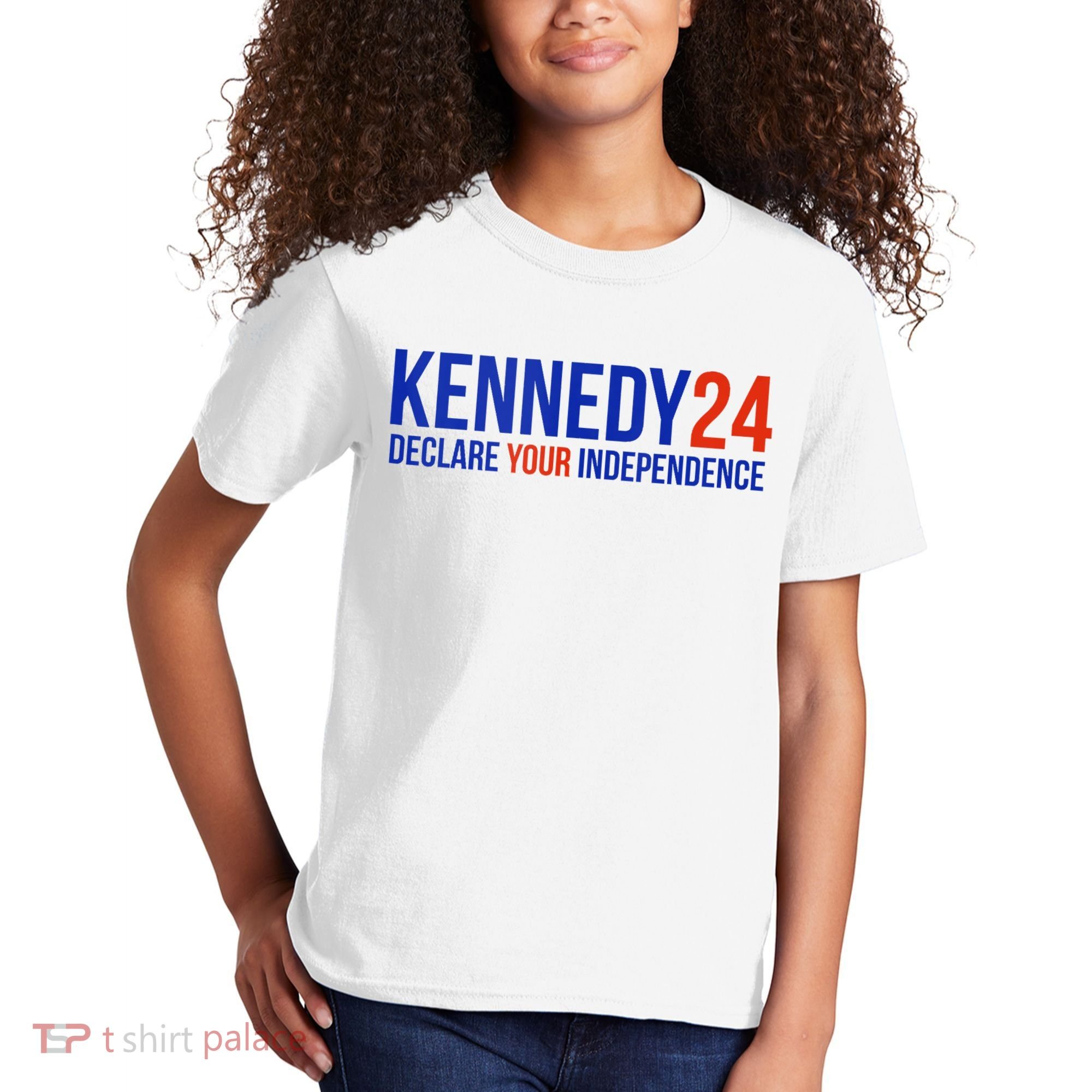Kennedy 24 Declare Your Independence Rfk 2024 Election Kids T-Shirt
