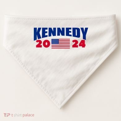 Kennedy 2024 For President USA-Made Doggie Bandana