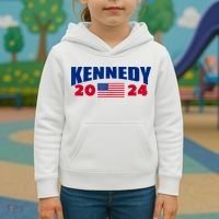 Kennedy 2024 For President Kids Hoodie thumb 3