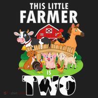Kids 2 Years Old Boy Farmer 2nd Birthday Farm Animals Kids Kids Plaid Pajama Set thumb 2