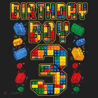 Kids 3rd Birthday Master Builder 3 Years Old Block Building Women's Sweatshirt thumb 2