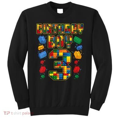 Kids 3rd Birthday Master Builder 3 Years Old Block Building Sweatshirt