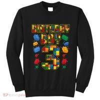Kids 3rd Birthday Master Builder 3 Years Old Block Building Sweatshirt thumb 0
